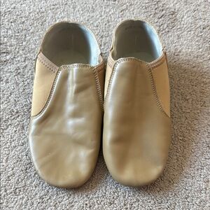 Tan Leather Slip-On Shoes